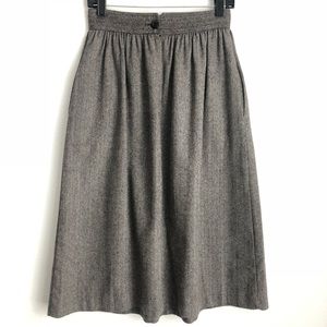 Vintage Tweed Midi Skirt